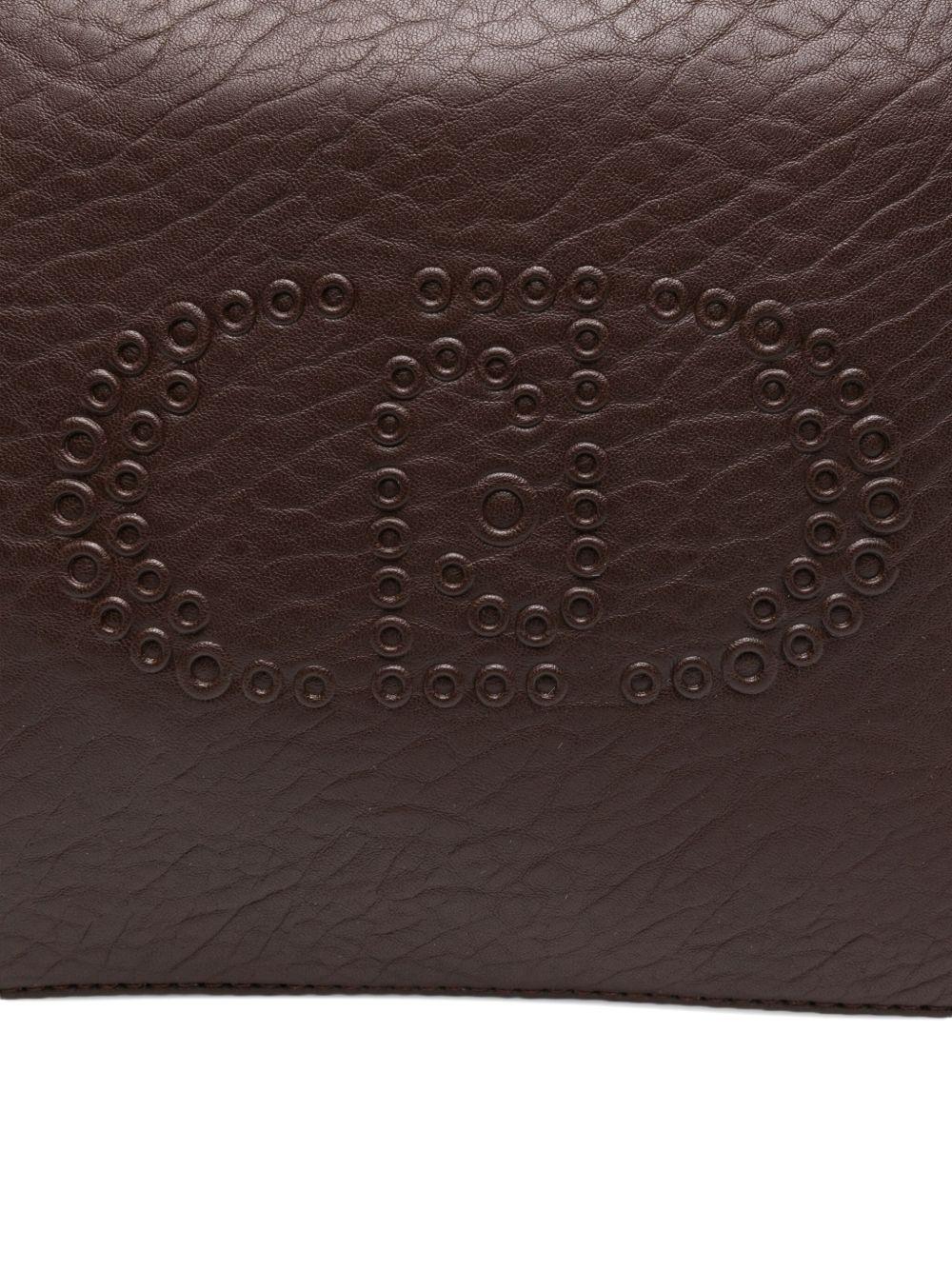 LIUJO Borsa tracolla marrone con logo 