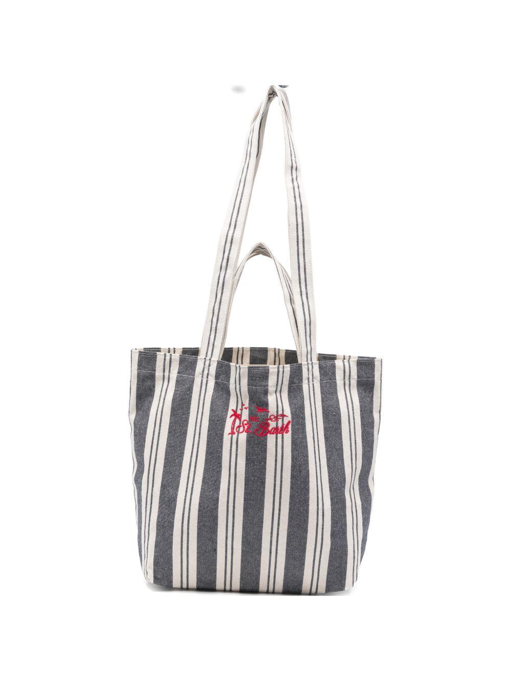 MC2 SAINT BARTH Borsa tote Essential Beach in cotone a righe 