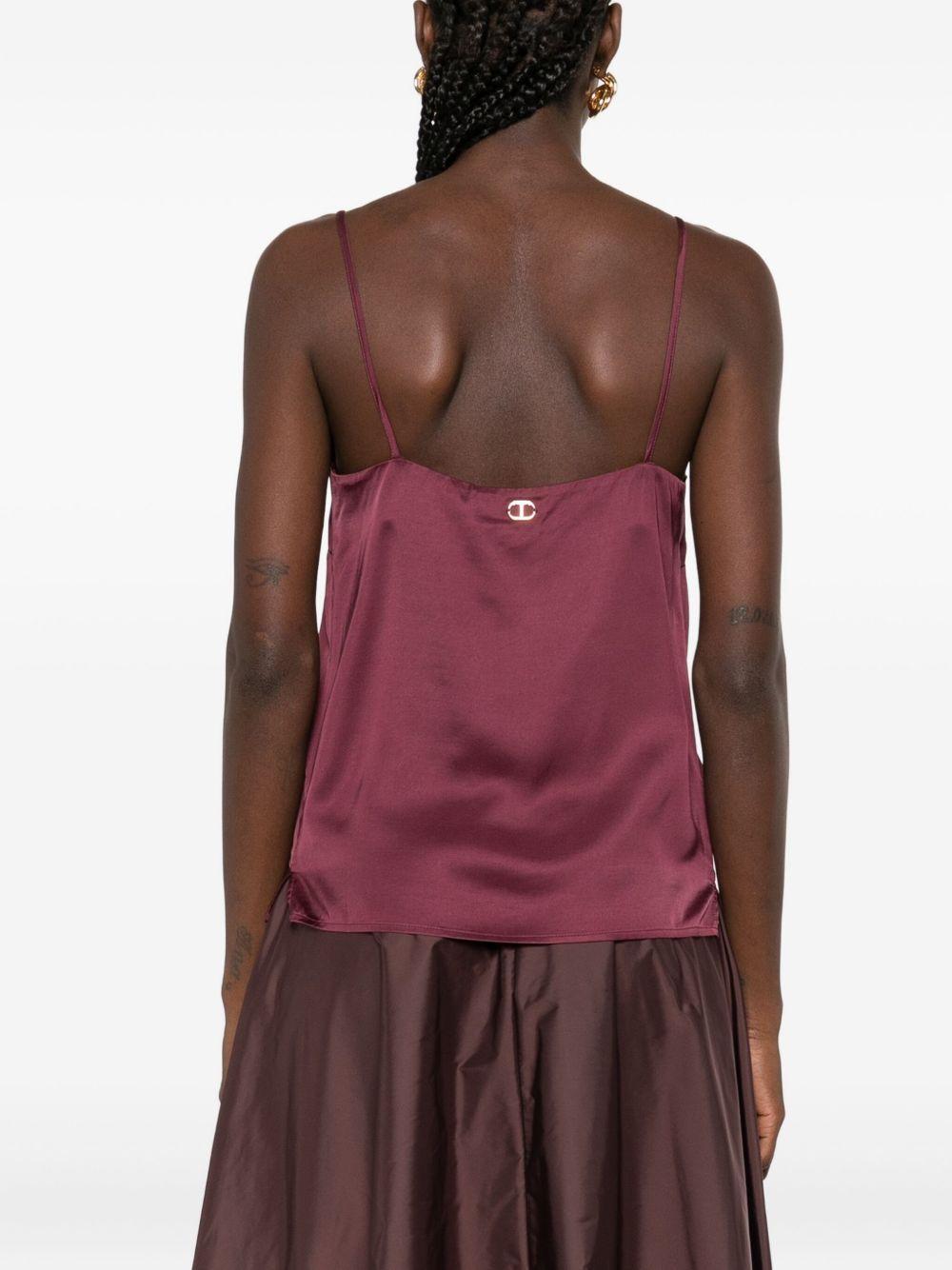 TWINSET Top con pizzo 