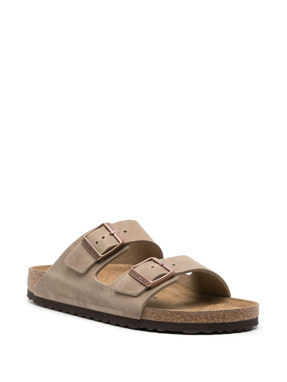 BIRKENSTOCK Ciabatte Arizona in camoscio beige 