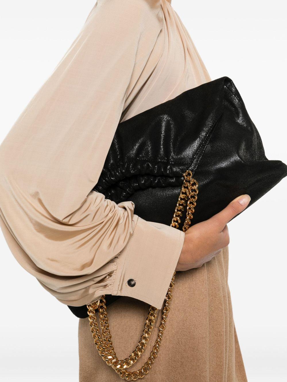 STELLA MCCARTNEY Borsa a spalla Falabella Drawstring nera 
