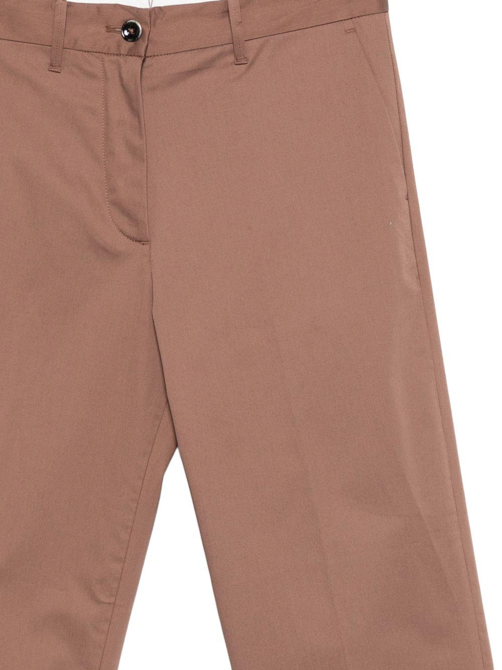 NINE IN THE MORNING Pantaloni Montana di cotone marroni 