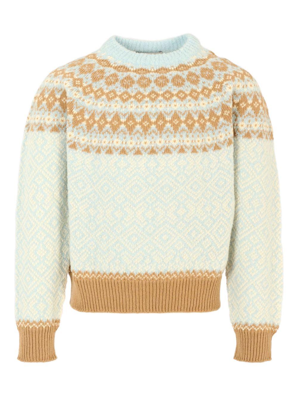 MONCLER Maglione girocollo con motivo 'Fair Isle' 