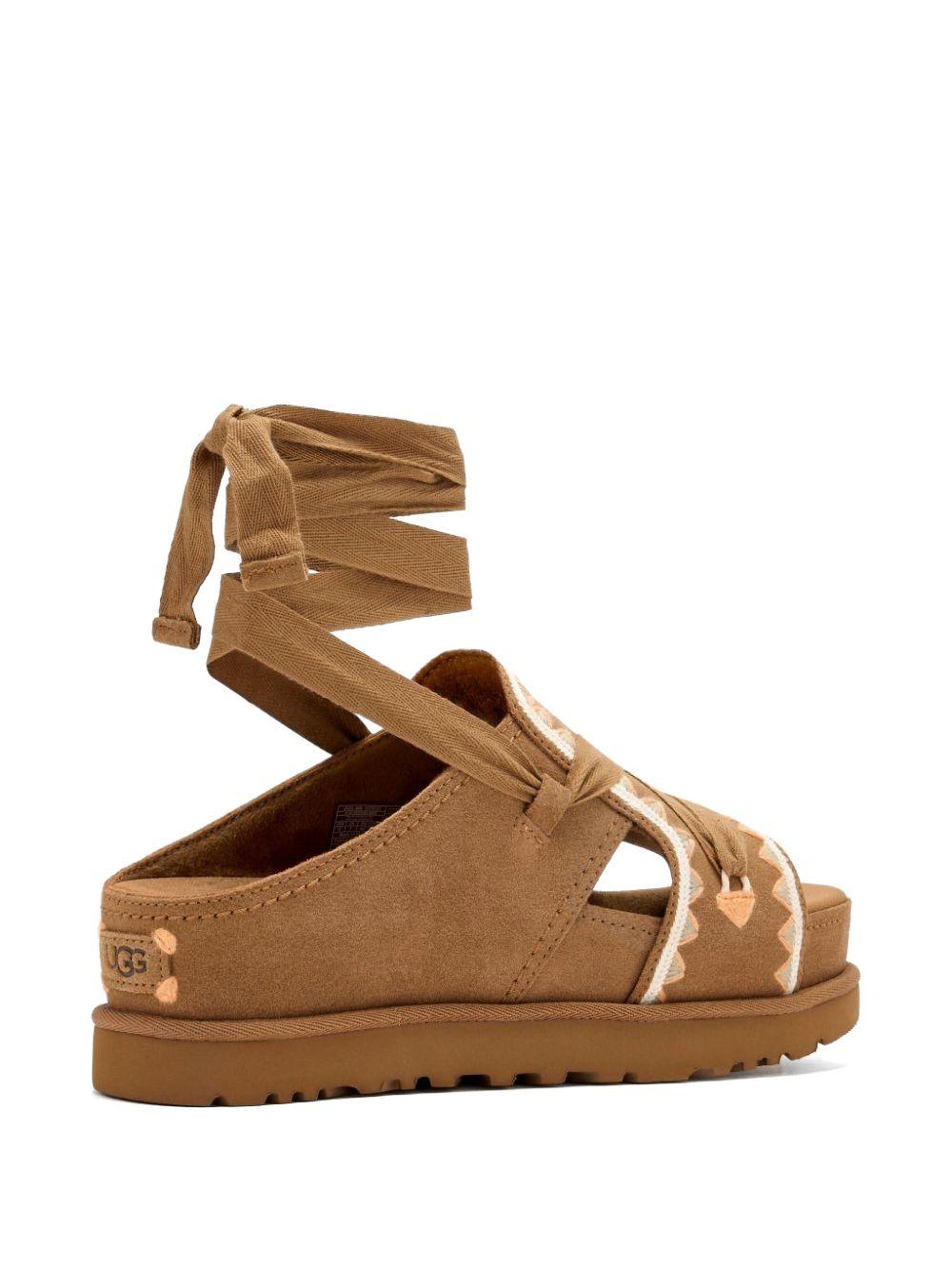 UGG Sandai goldenstar hi artistitch chestnut 