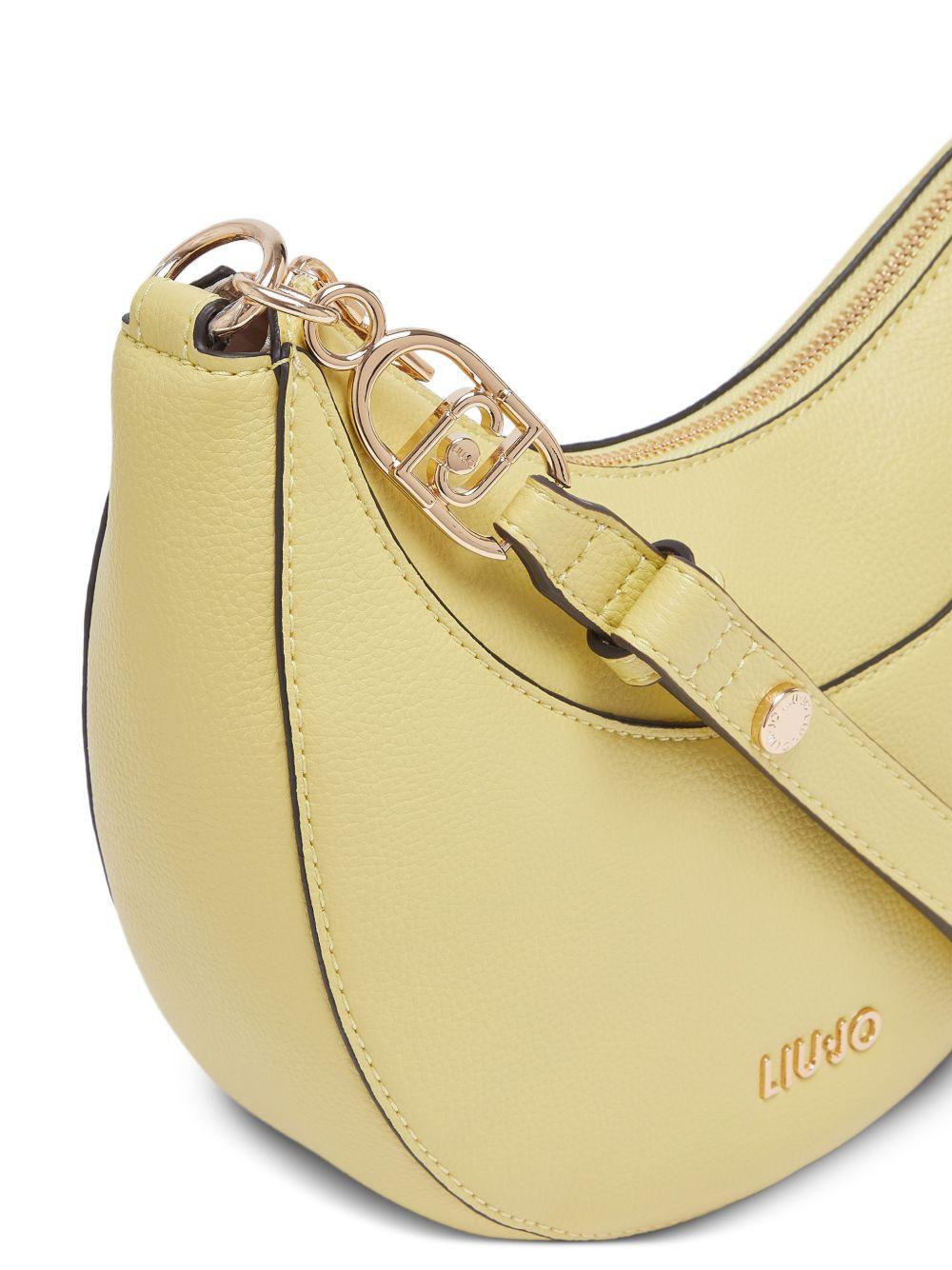 LIUJO Borsa hobo media gialla con charm 