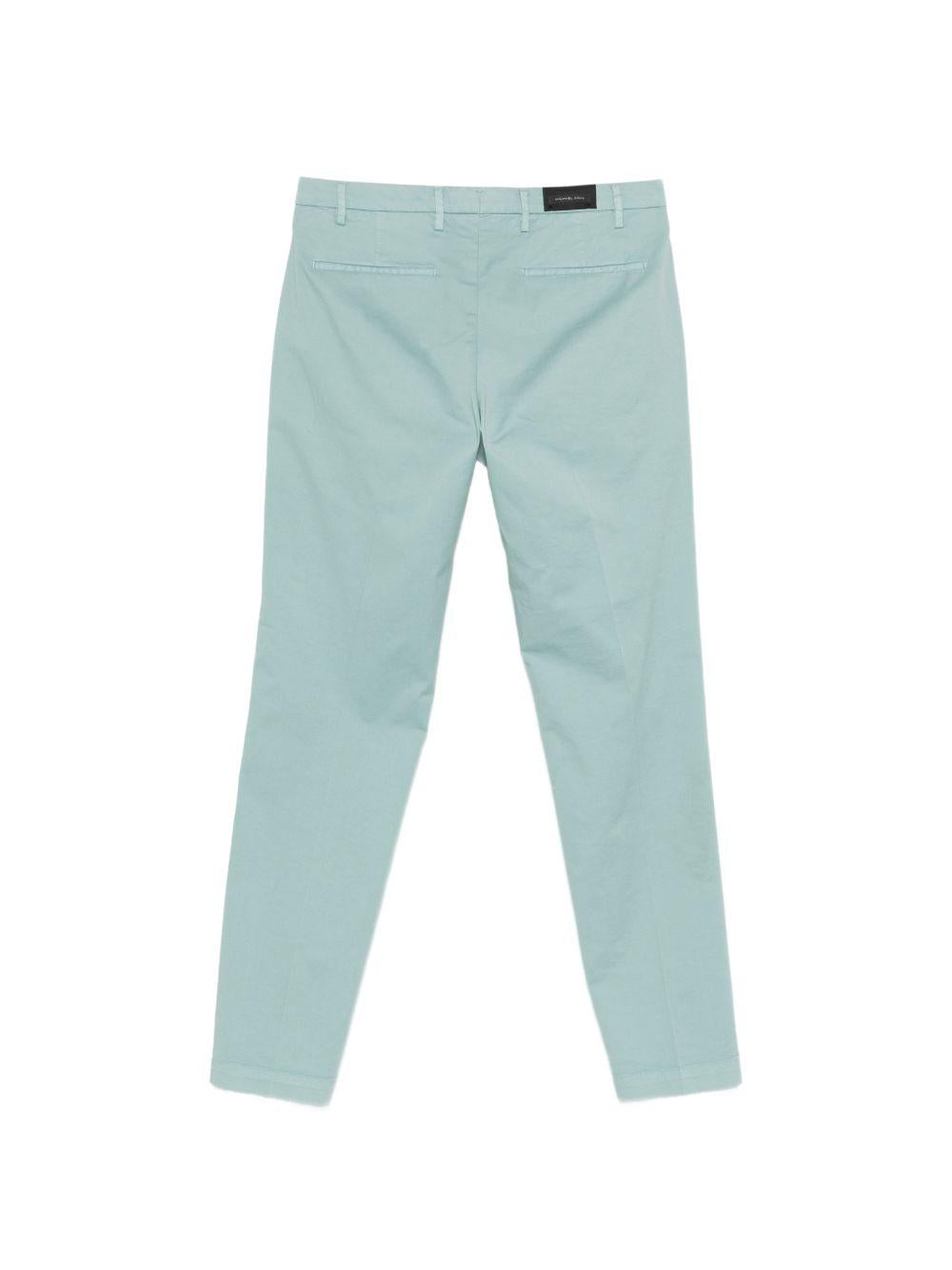 MICHAEL COAL Pantaloni Brad in cotone celeste 