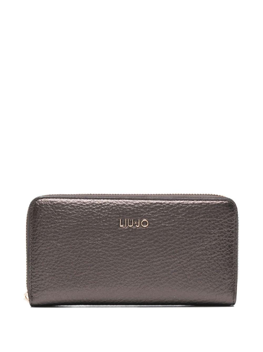 LIUJO Portafoglio grigio con logo 