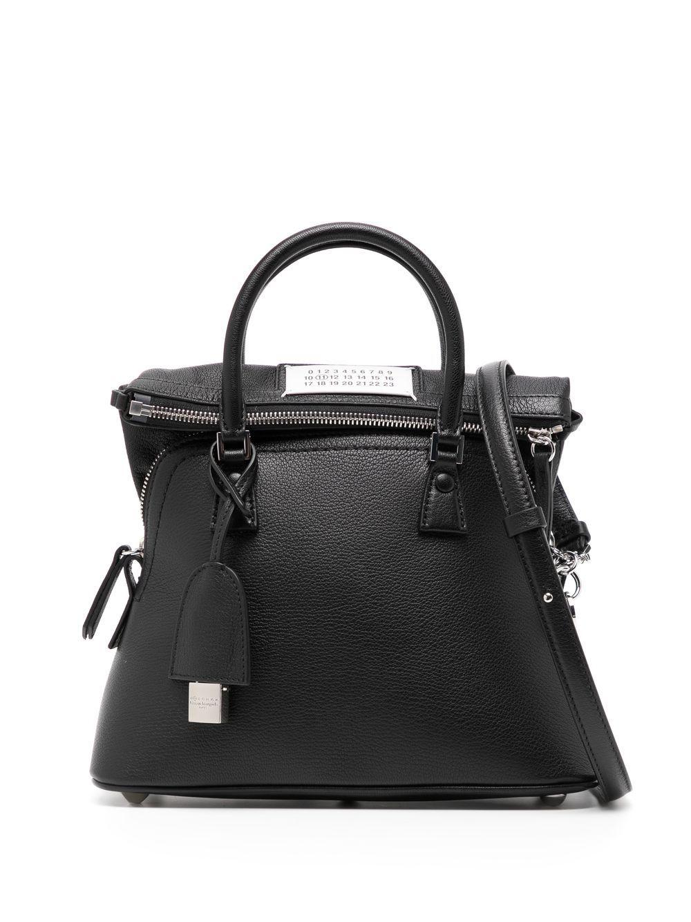 MAISON MARGIELA Borsa tote '5AC' in pelle martellata 