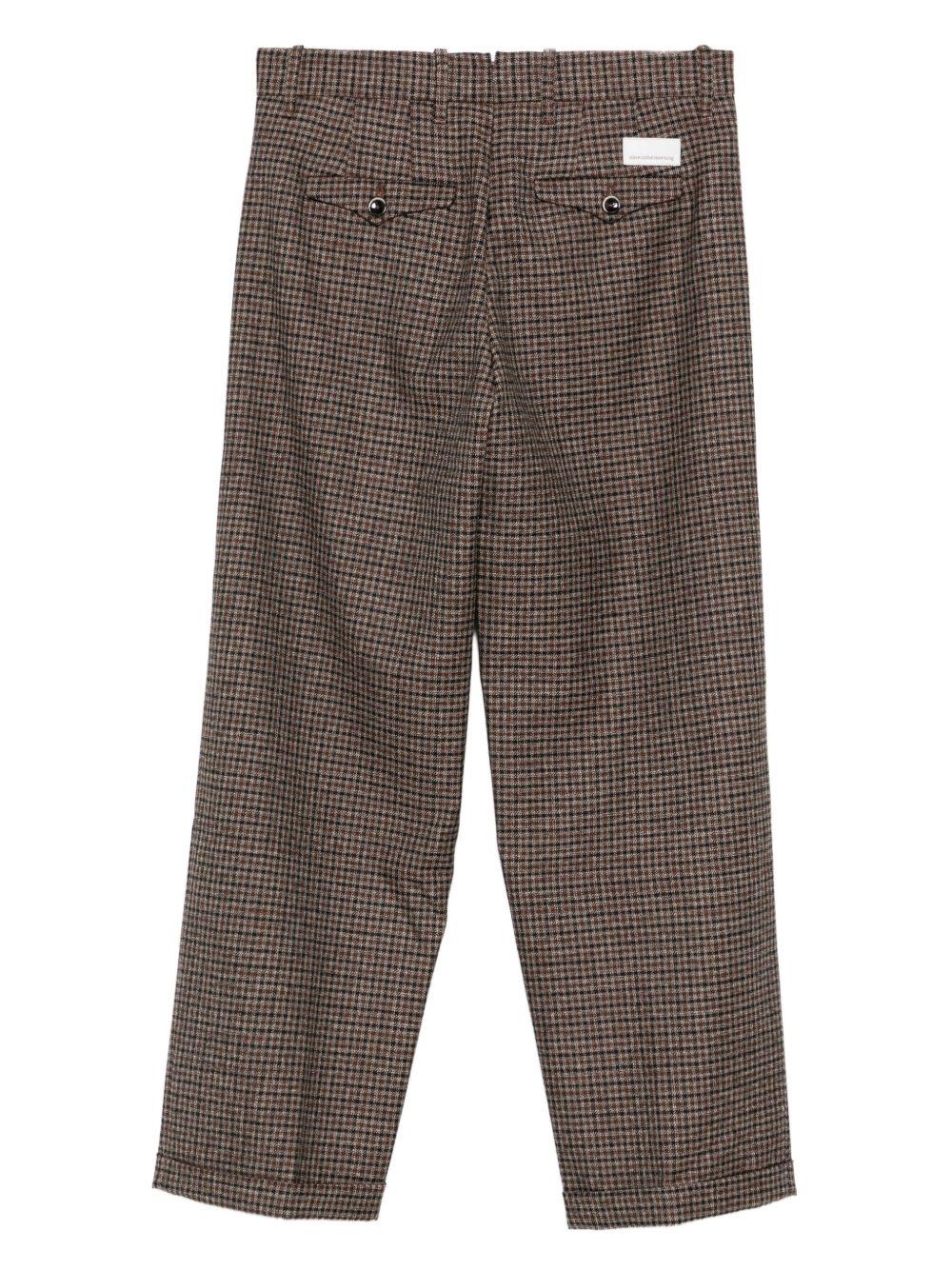 NINE IN THE MORNING Pantaloni Montana con motivo check 