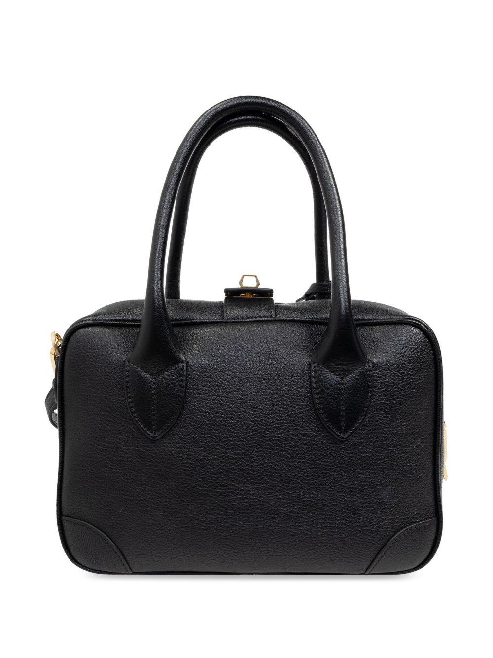 GOLDEN GOOSE Borsa tote in pelle nera 