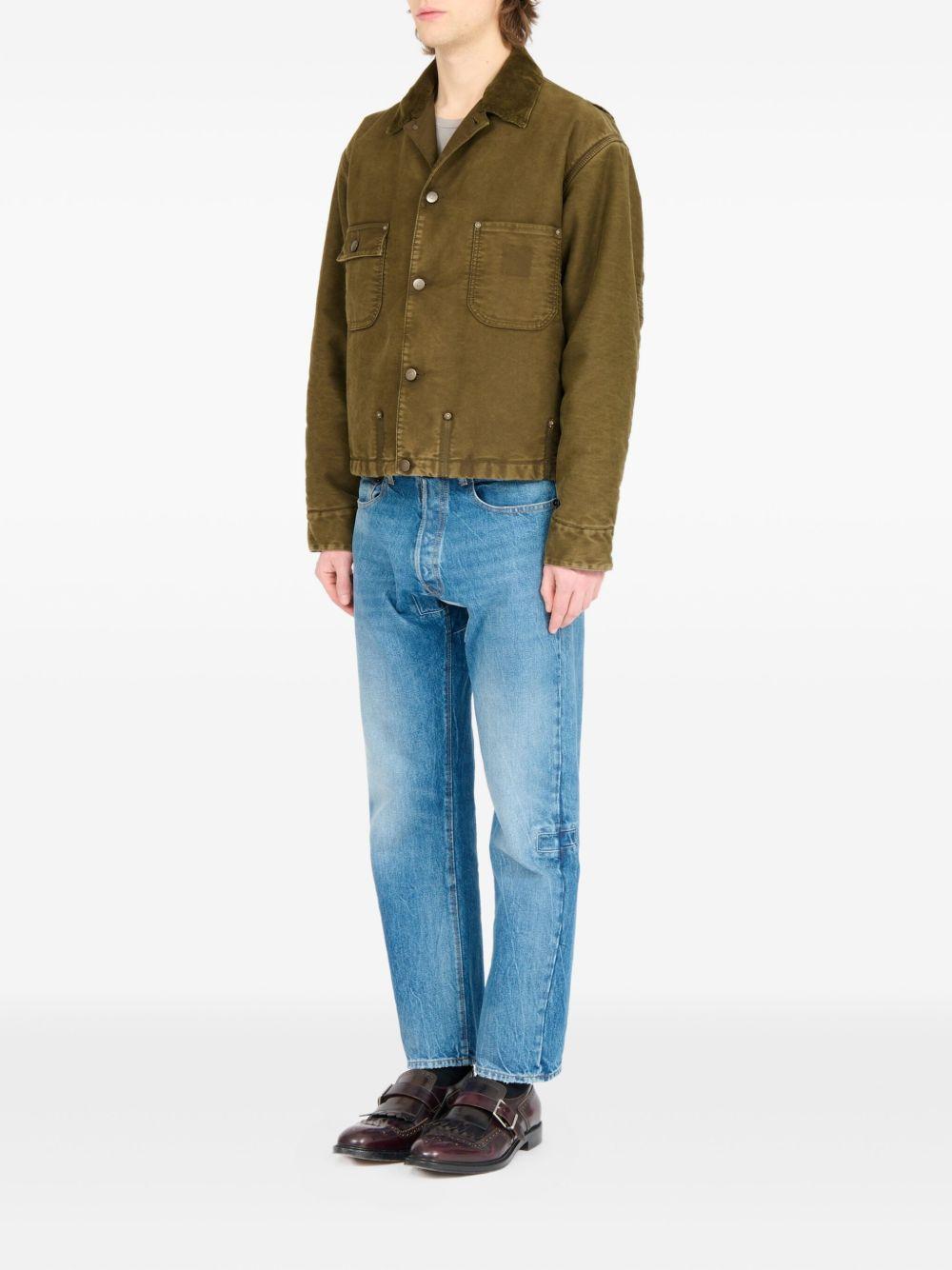 MAISON MARGIELA Giacca sportiva in cotone kaki 