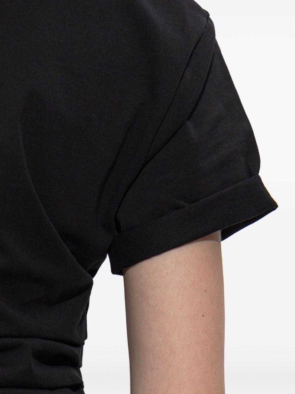 VICTORIA BECKHAM T-shirt asimmetrica con ruches 