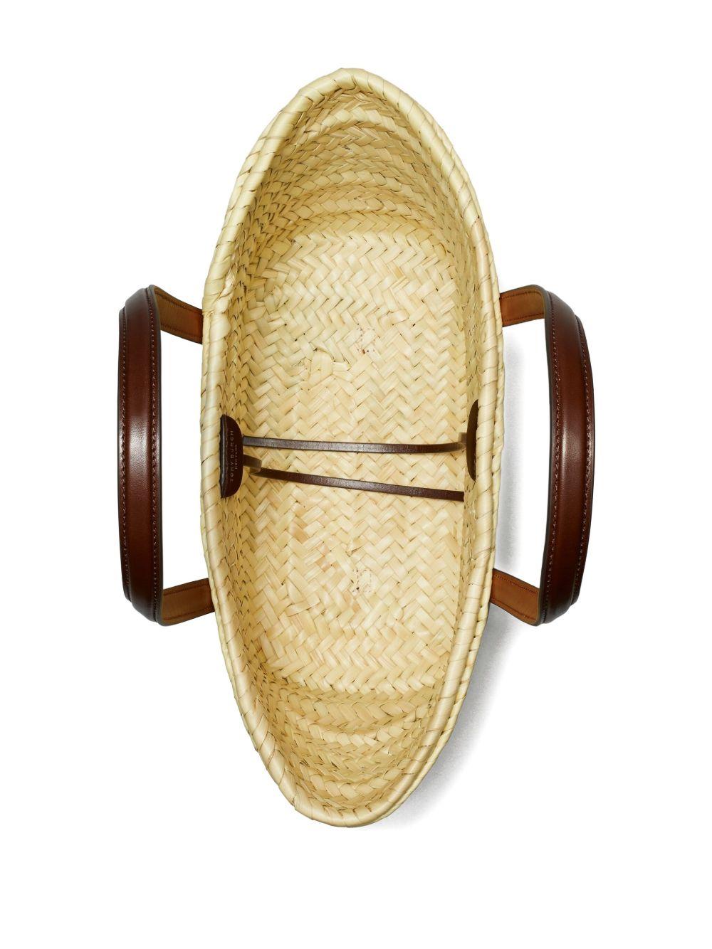 TORY BURCH Borsa tote 'Ella' piccola in rafia 