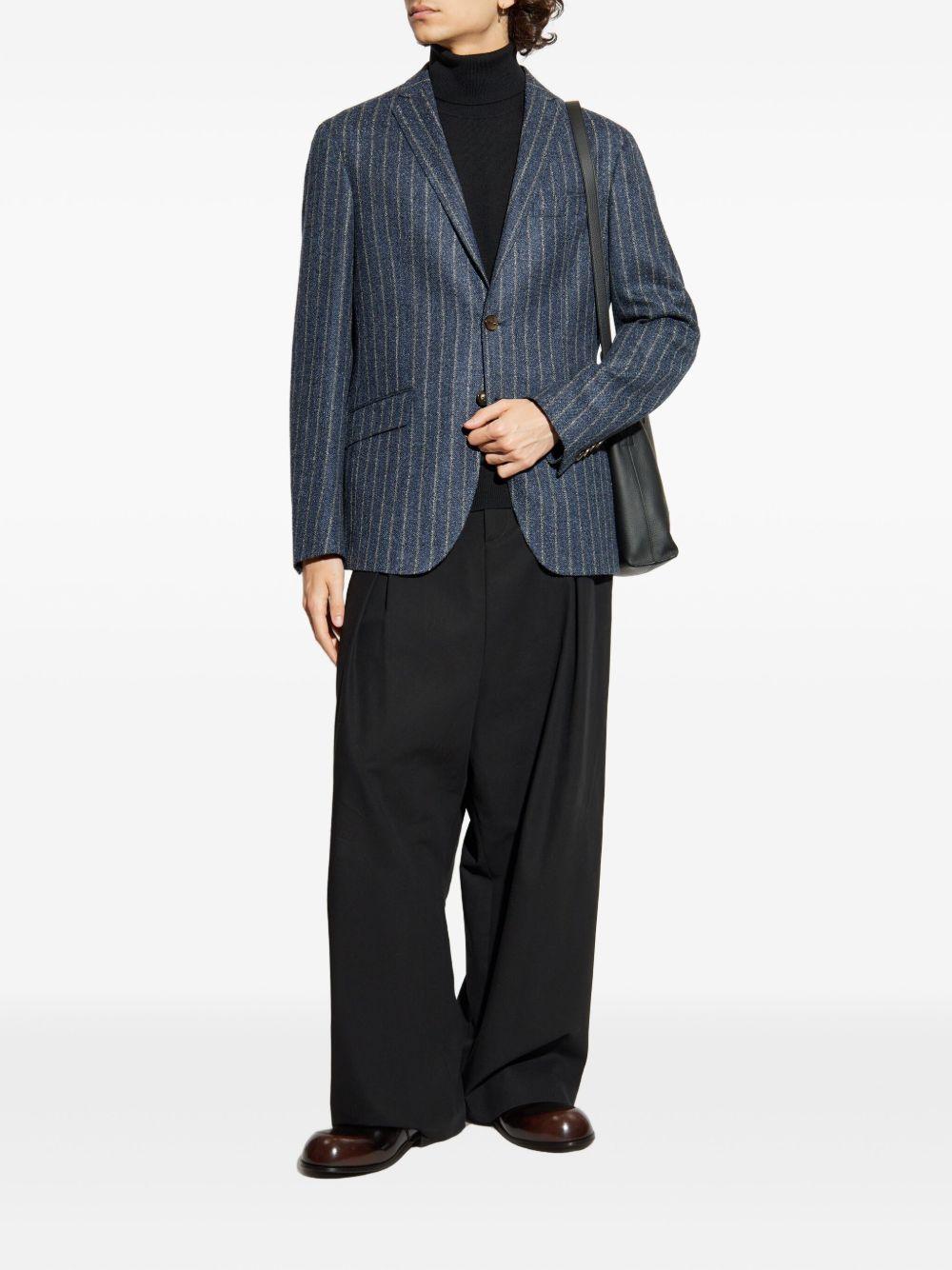 ETRO Blazer gessato classico in stile sartoriale 