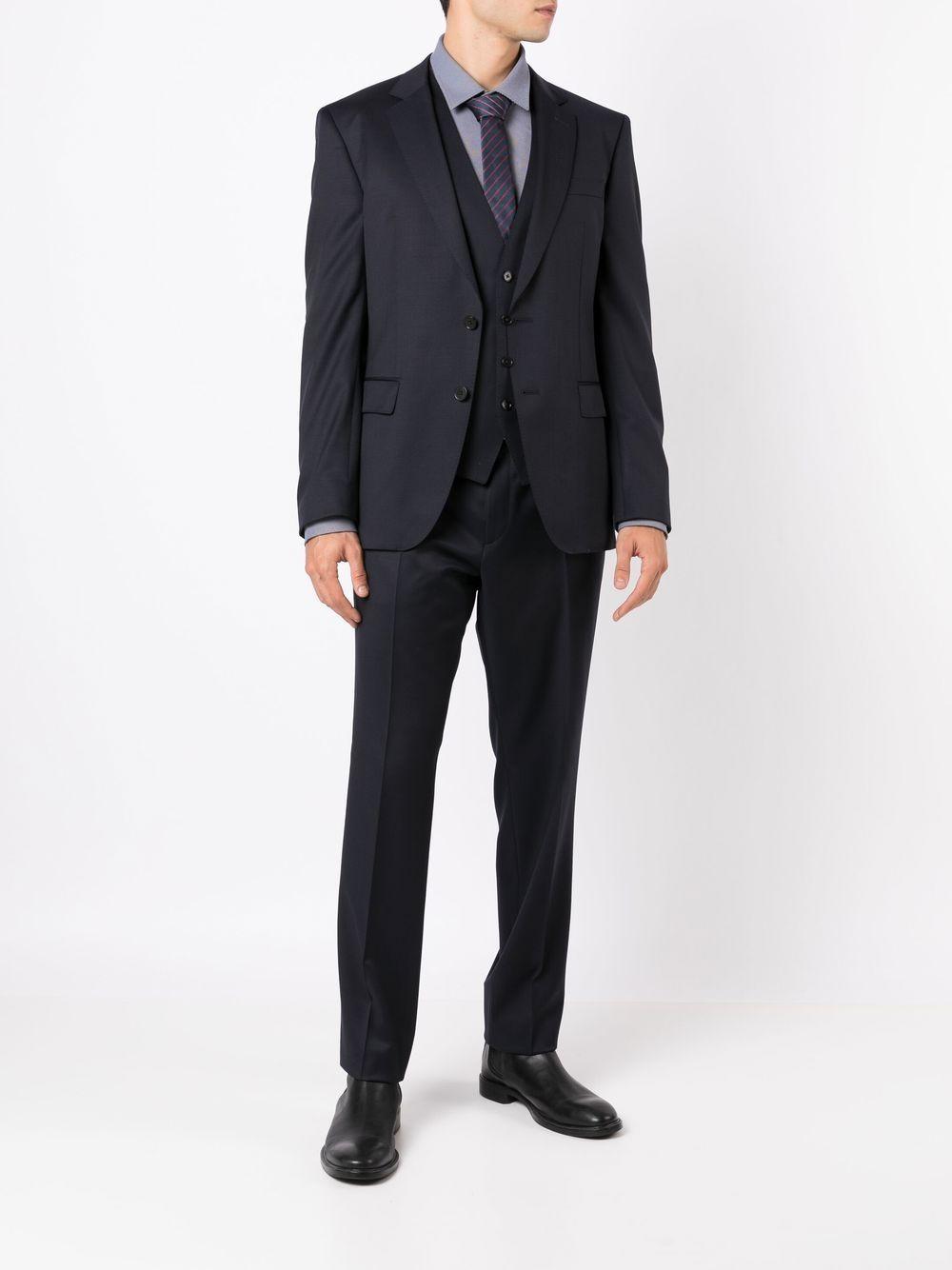 BOSS Blazer H Huge in lana vergine blu navy 
