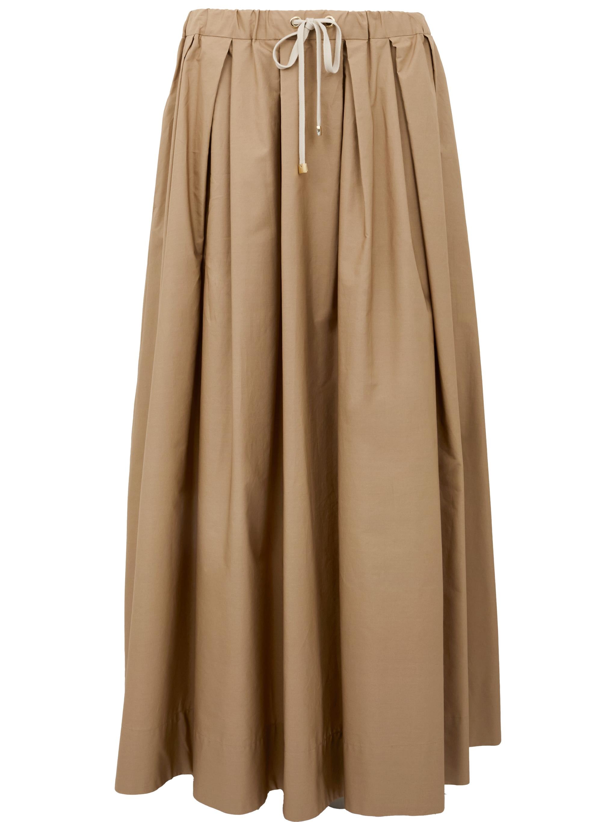 S MAX MARA Gonna lunga Pineta con coulisse in vita beige 