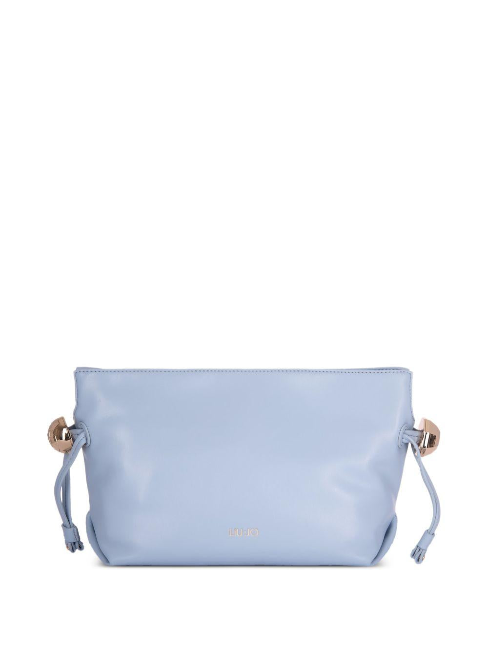 LIUJO Borsa a secchiello con coulisse azzurra 