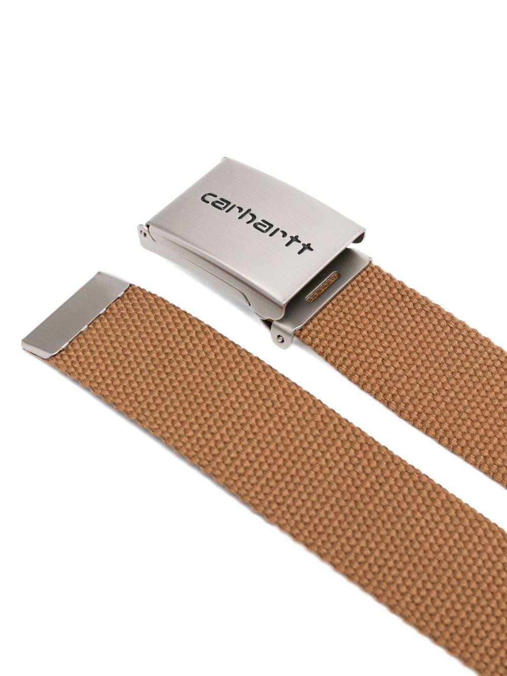 CARHARTT WIP Cintura a clip cromata 