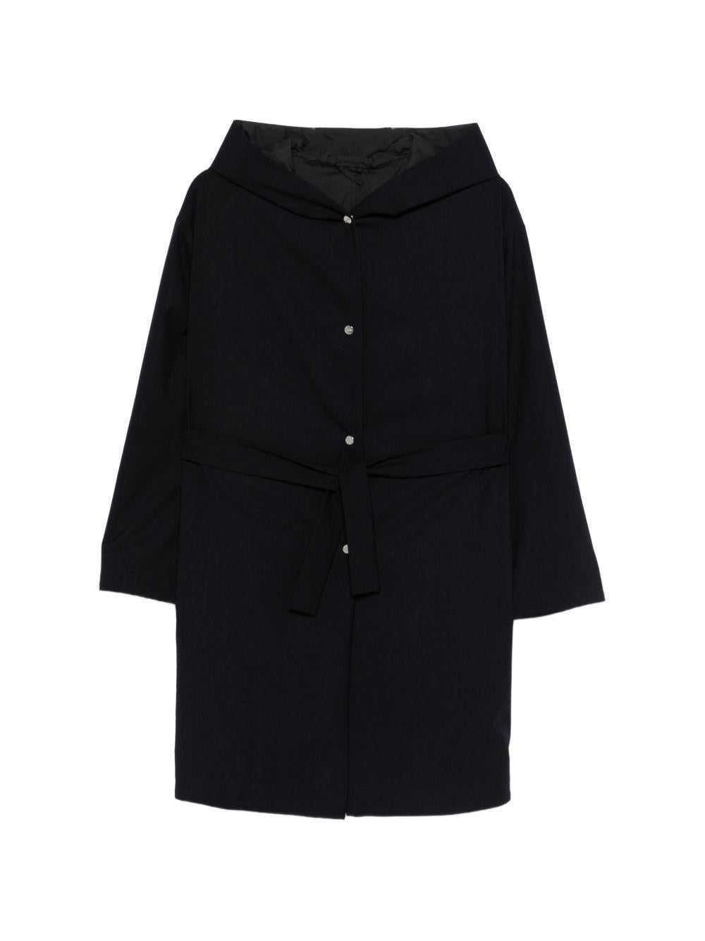 HERNO Soprabito con cappuccio blu navy 