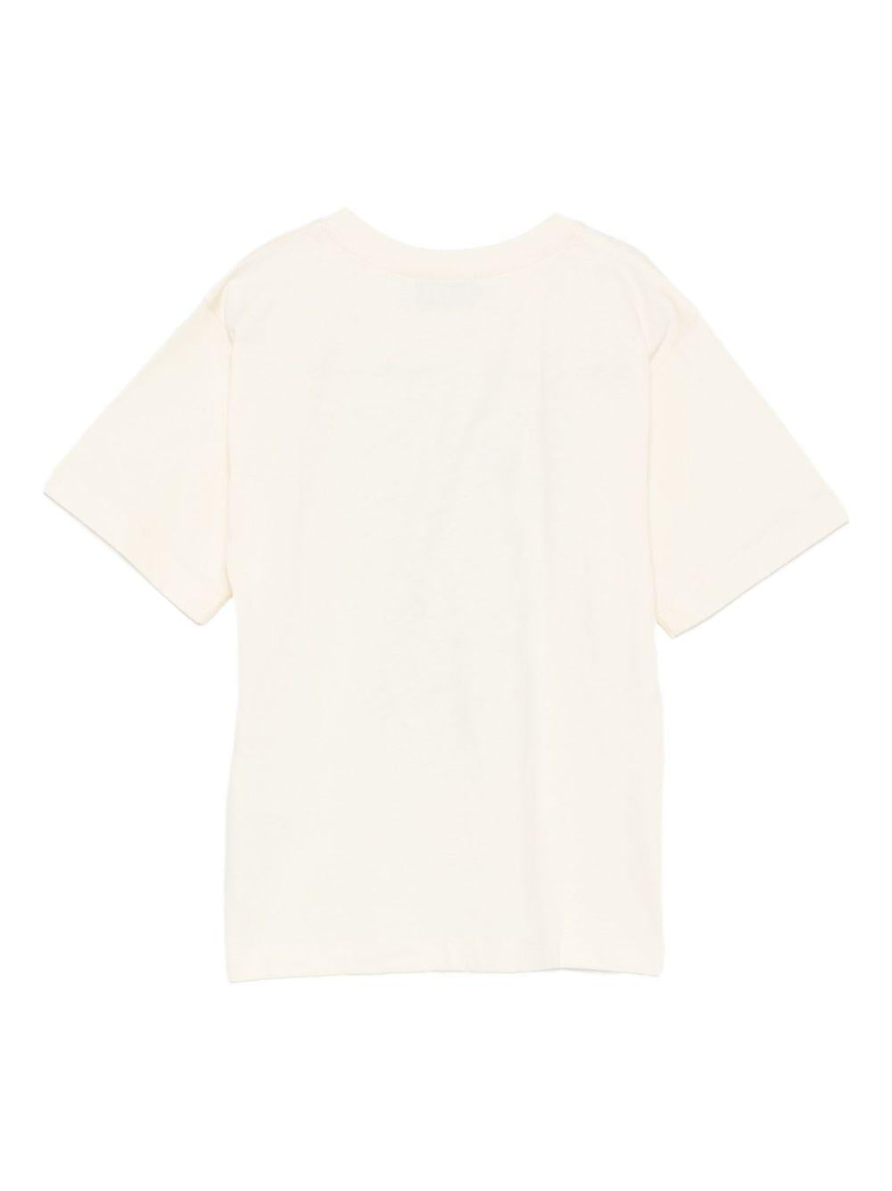 MOSCHINO T-shirt da bambino in cotone avorio 
