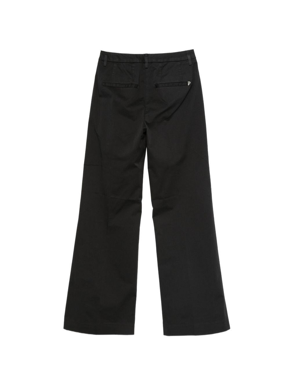 DONDUP Pantaloni Janice wide leg neri 
