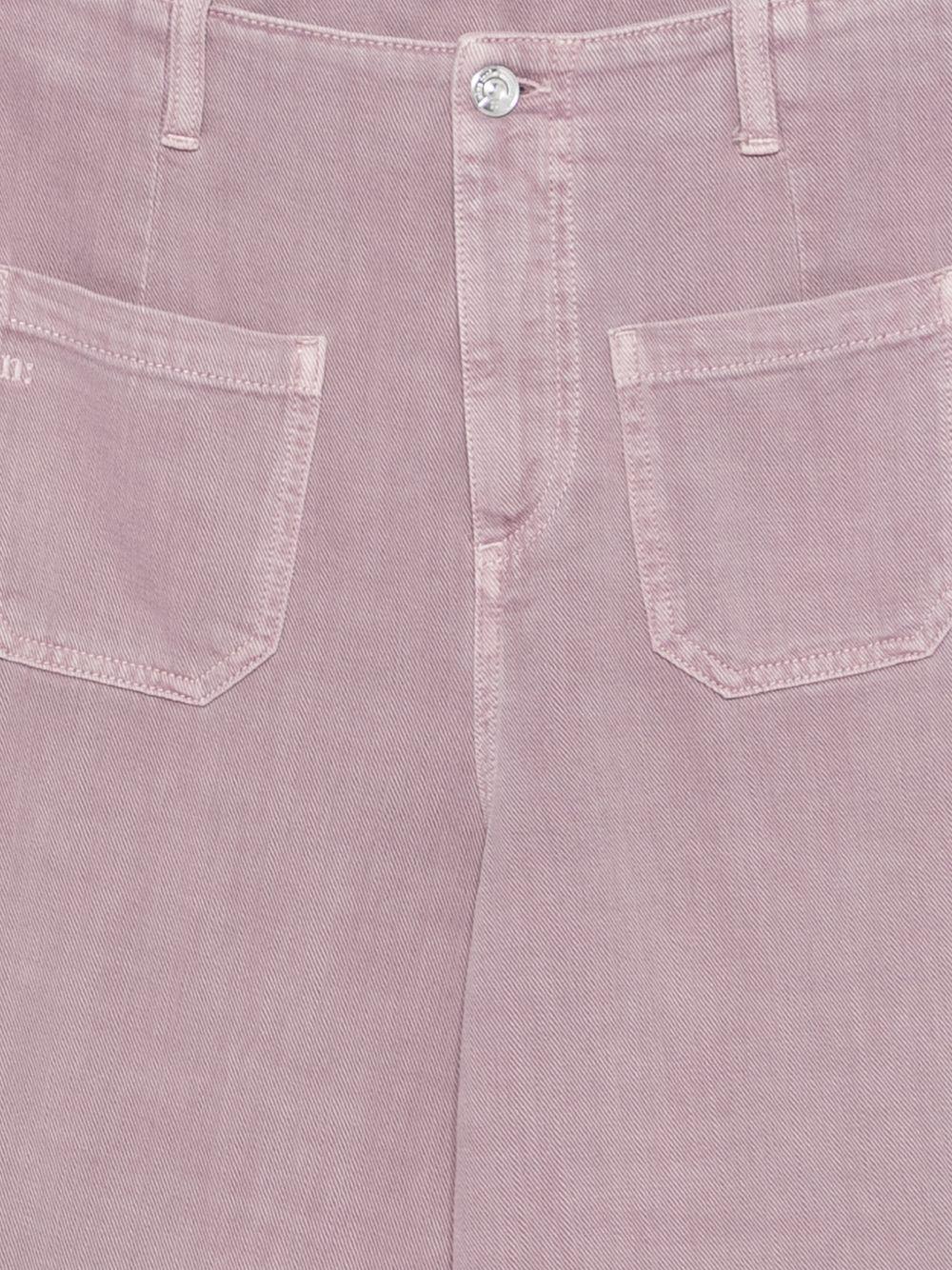 NINE IN THE MORNING Jeans Naia in denim lilla a gamba ampia 