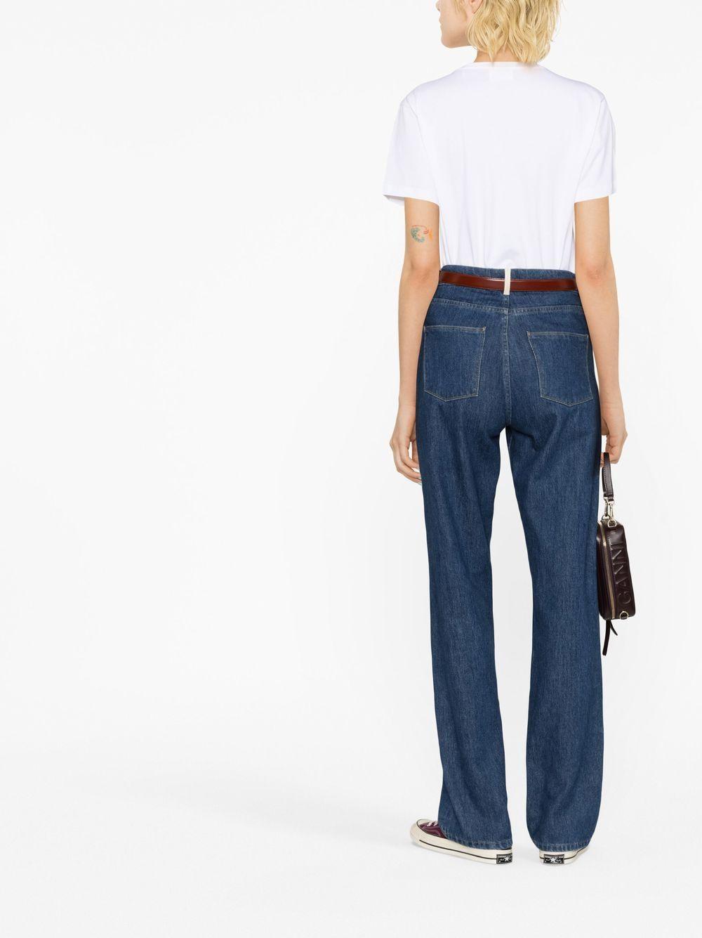 MARANT ETOILE T-shirt bianca slim a maniche corte 