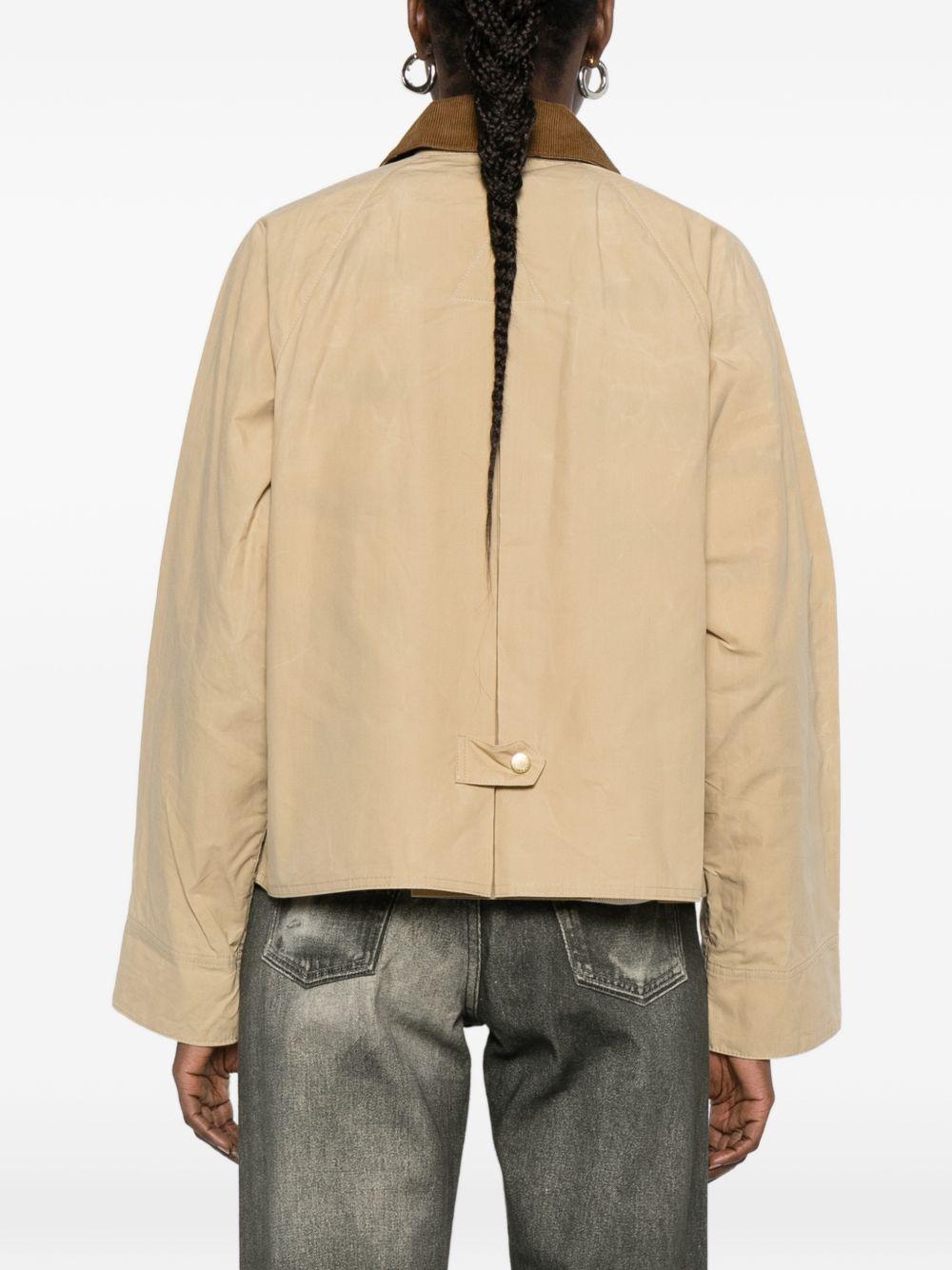 BARBOUR Giacca Catlin in cotone beige 
