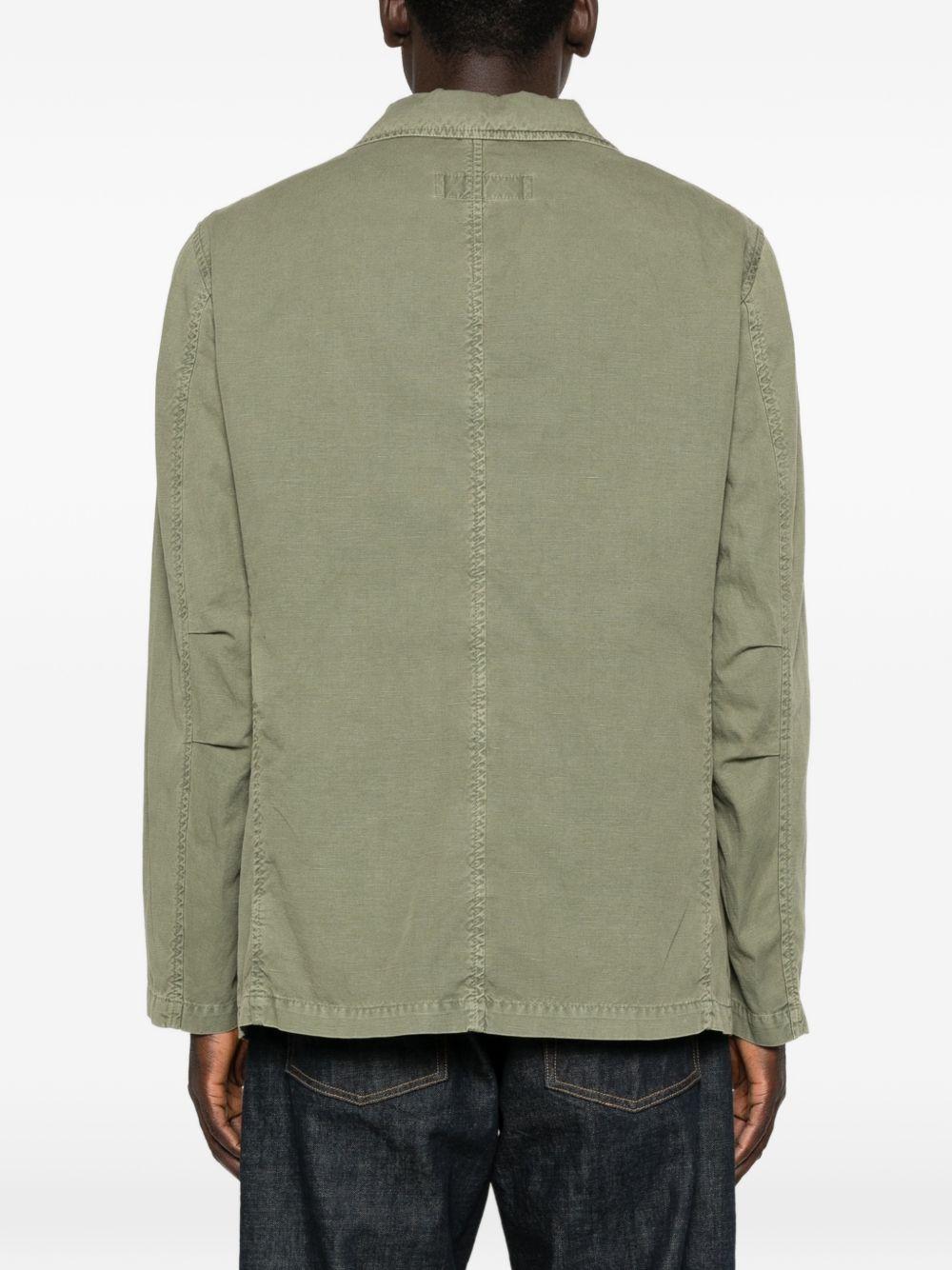 FAY Giacca verde con applicazione logo 