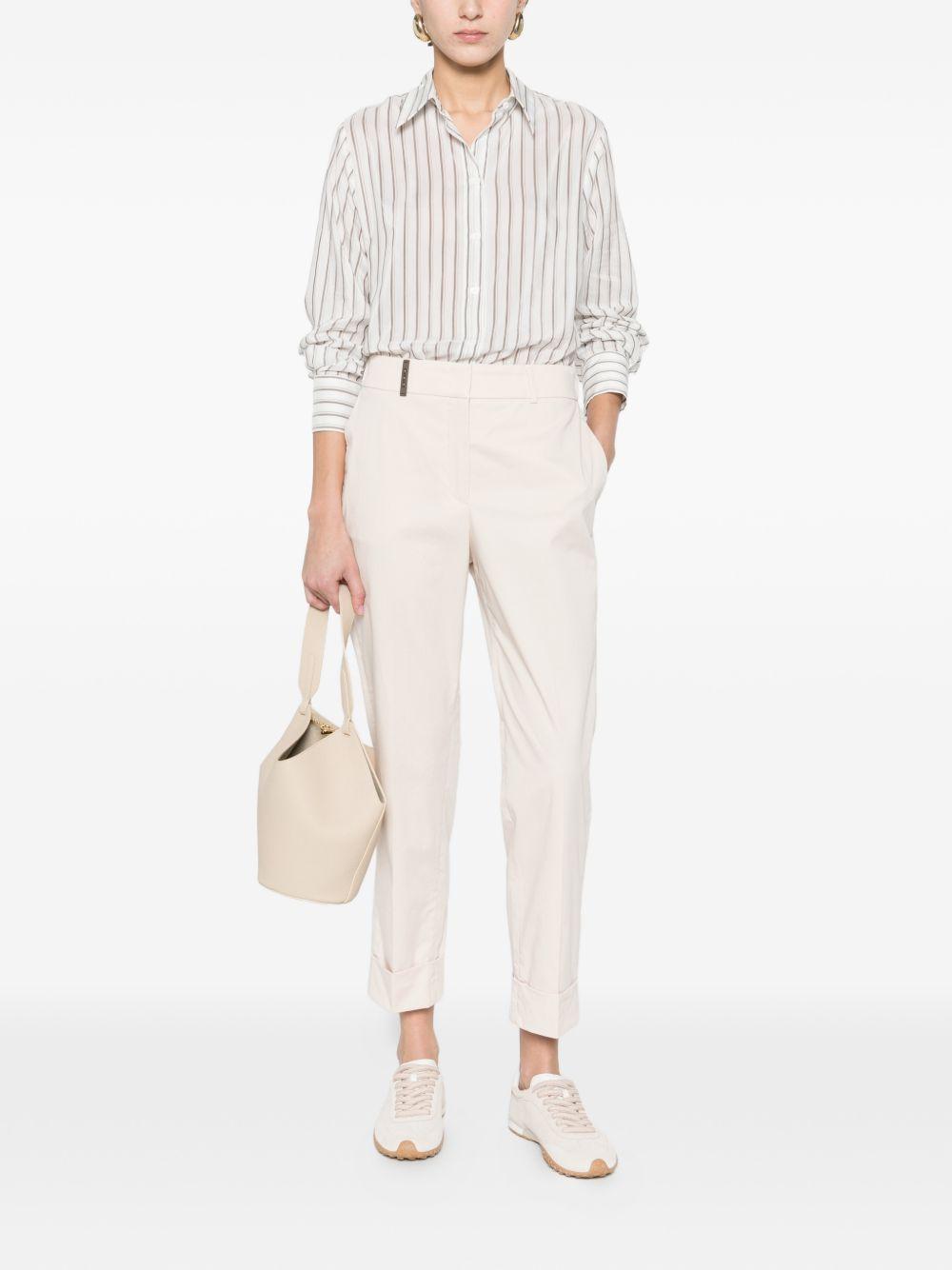 PESERICO Pantaloni beige con pinces 