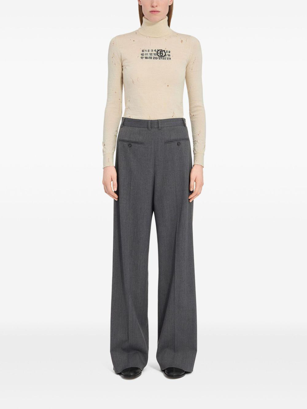 MM6 MAISON MARGIELA Pantaloni sartoriali a vita alta 