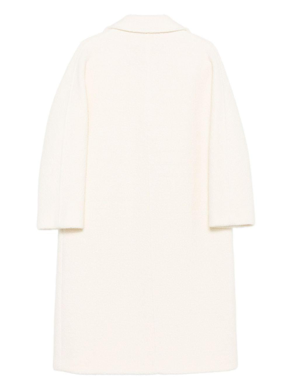 CINZIA ROCCA Cappotto lungo doppiopetto in lana 