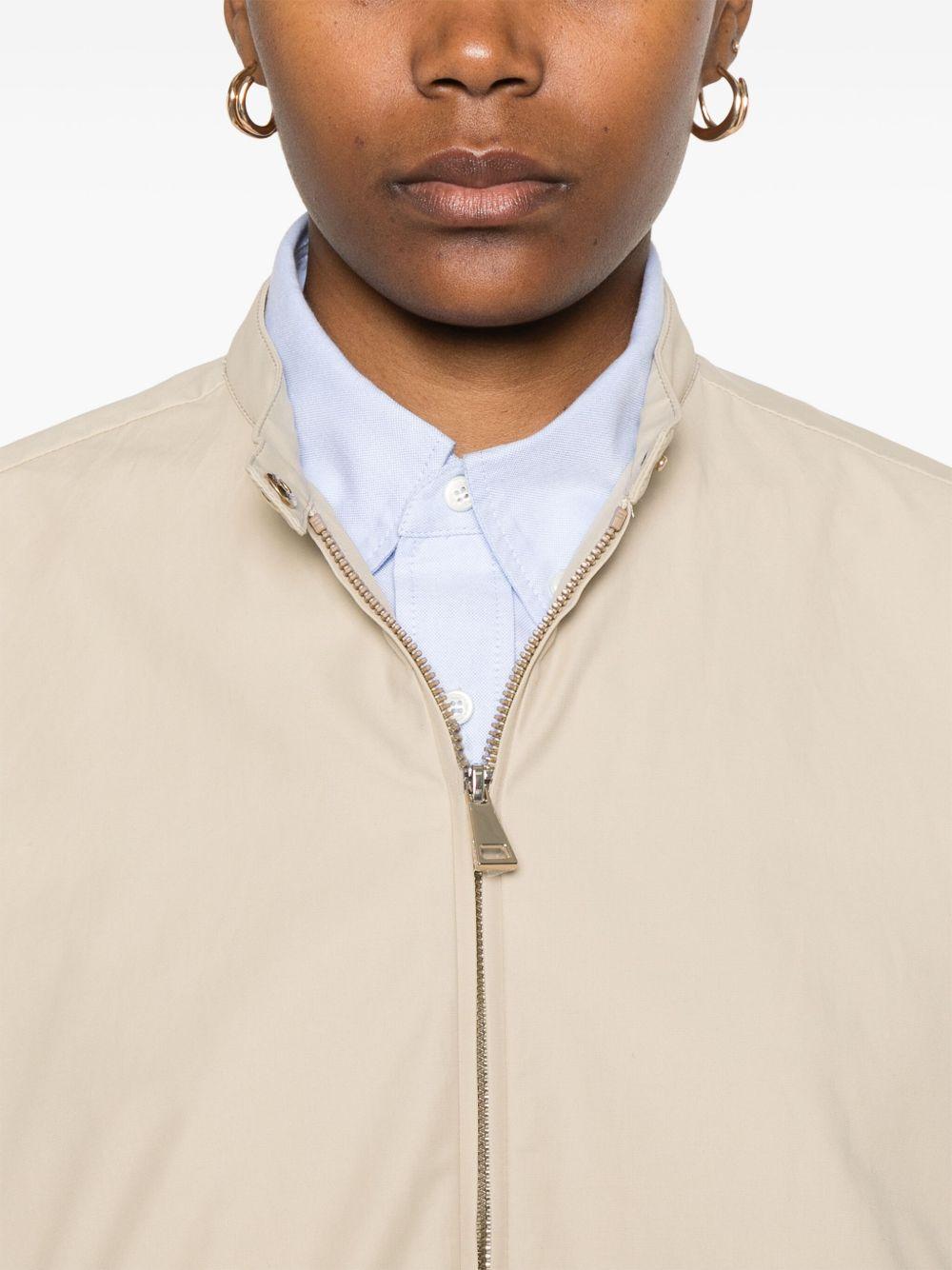 MONCLER Giacca bomber a palloncino crema 