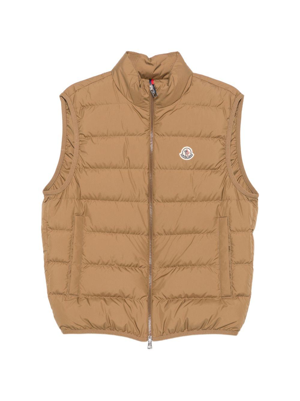 MONCLER Gilet imbottito Contrin Moncler in piuma con collo alto 