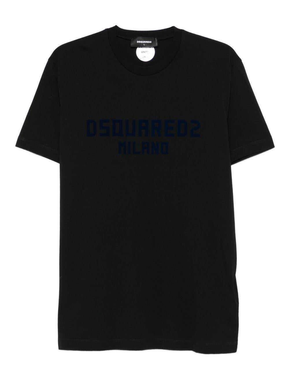 DSQUARED2 T-shirt girocollo nera 
