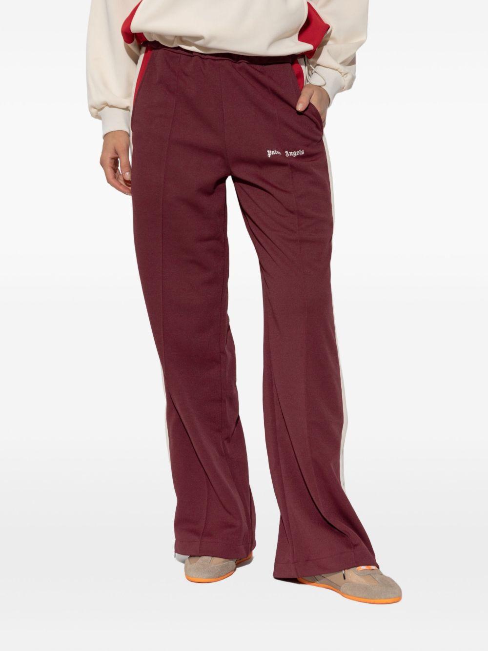 PALM ANGELS Pantaloni sportivi bordeaux 