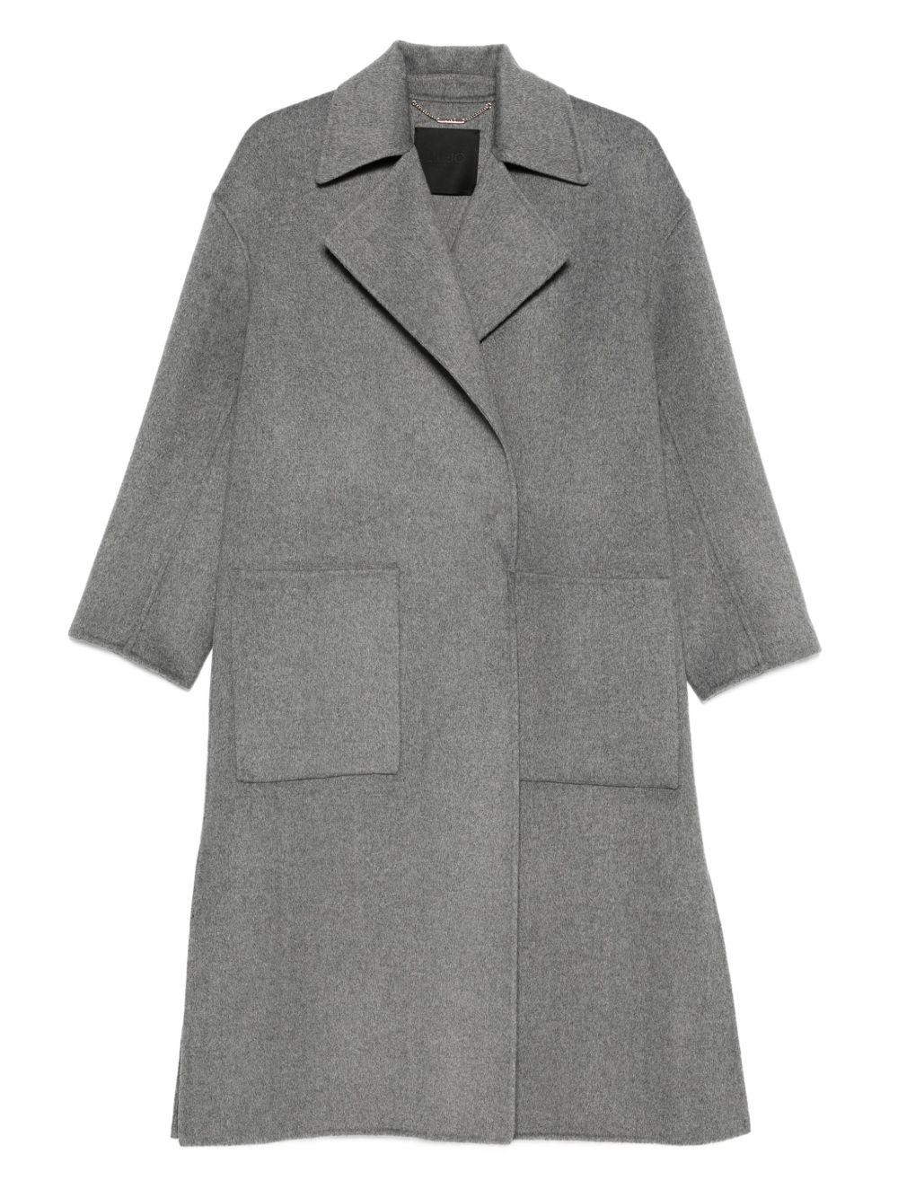 LIUJO Cappotto grigio con tasche 