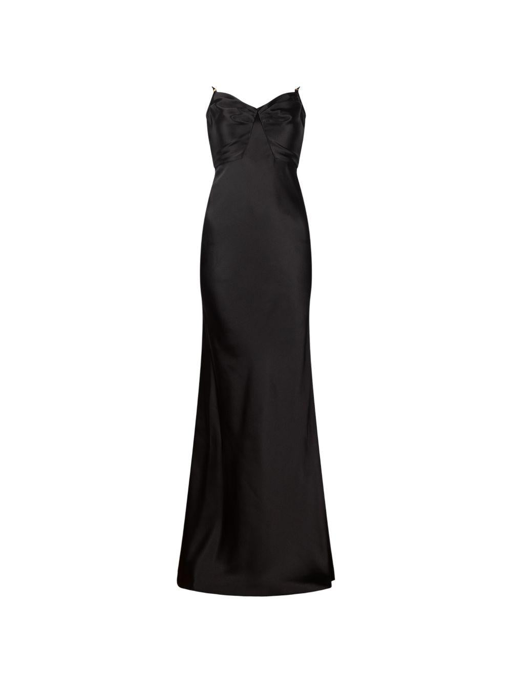 ELISABETTA FRANCHI Abito lungo Abito Red Carpet in raso<BR/> 