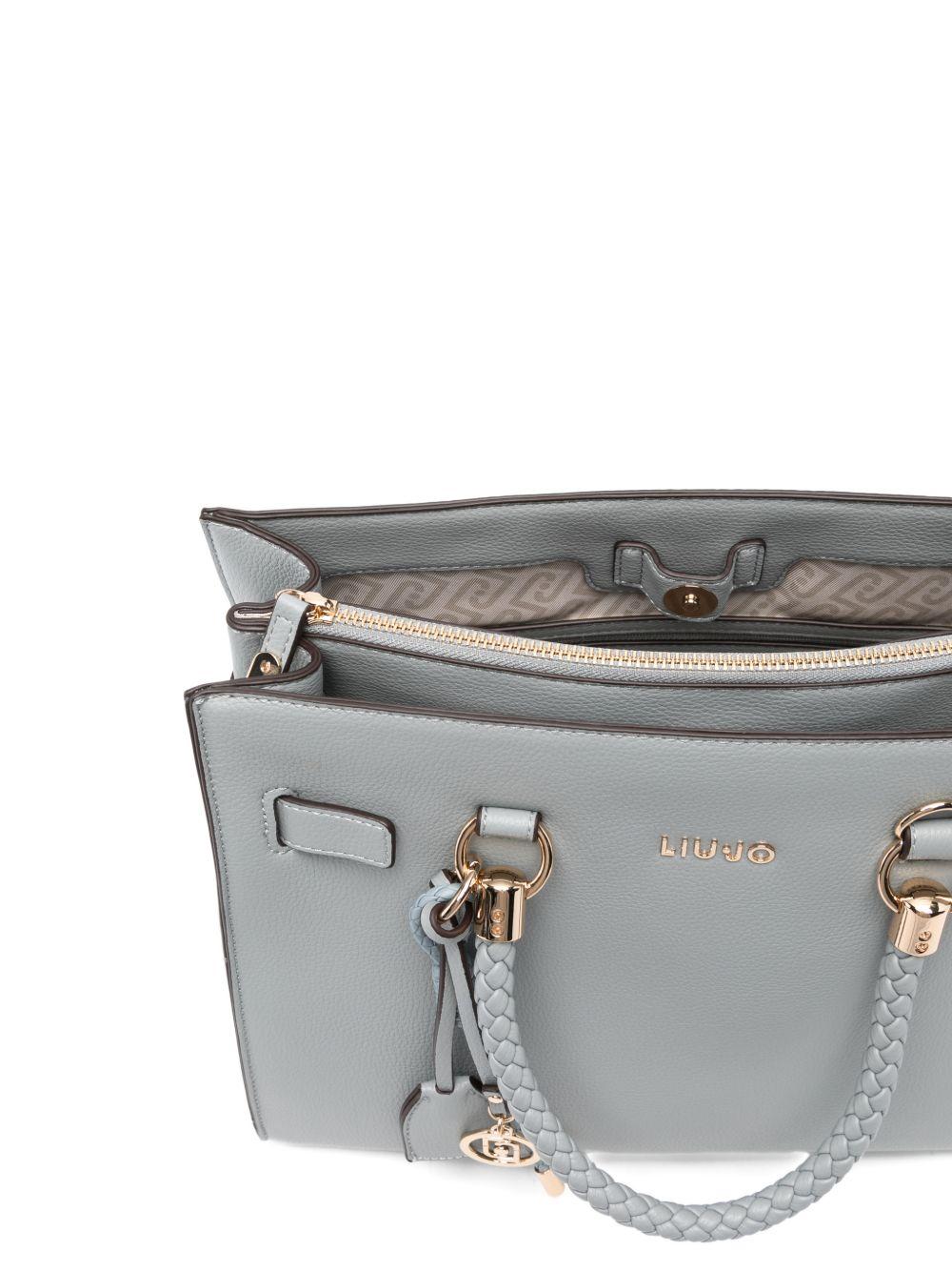 LIUJO Borsa Satchel media con charms 