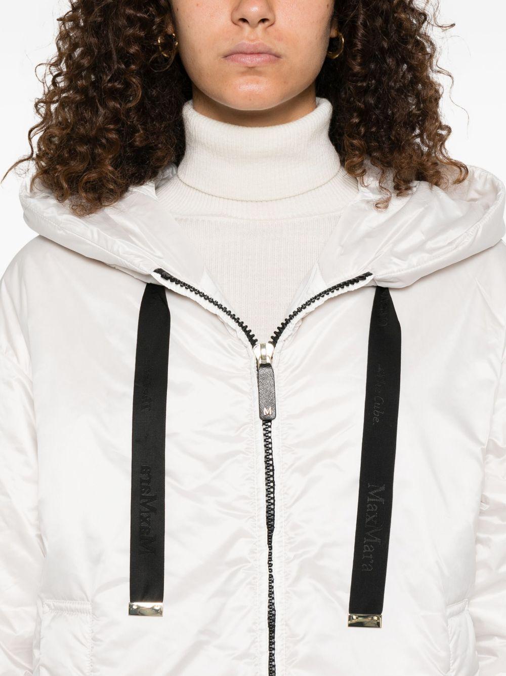 MAX MARA THE CUBE Piumino corto 'Daria' bianco 