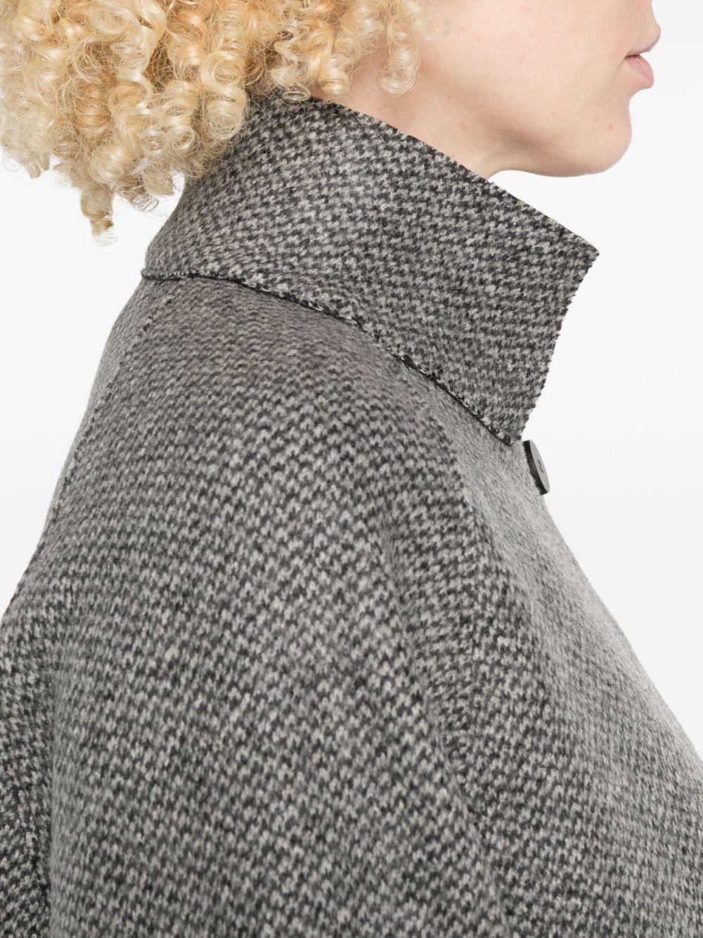 HARRIS WHARF LONDON Cappotto grigio Textured Weave 
