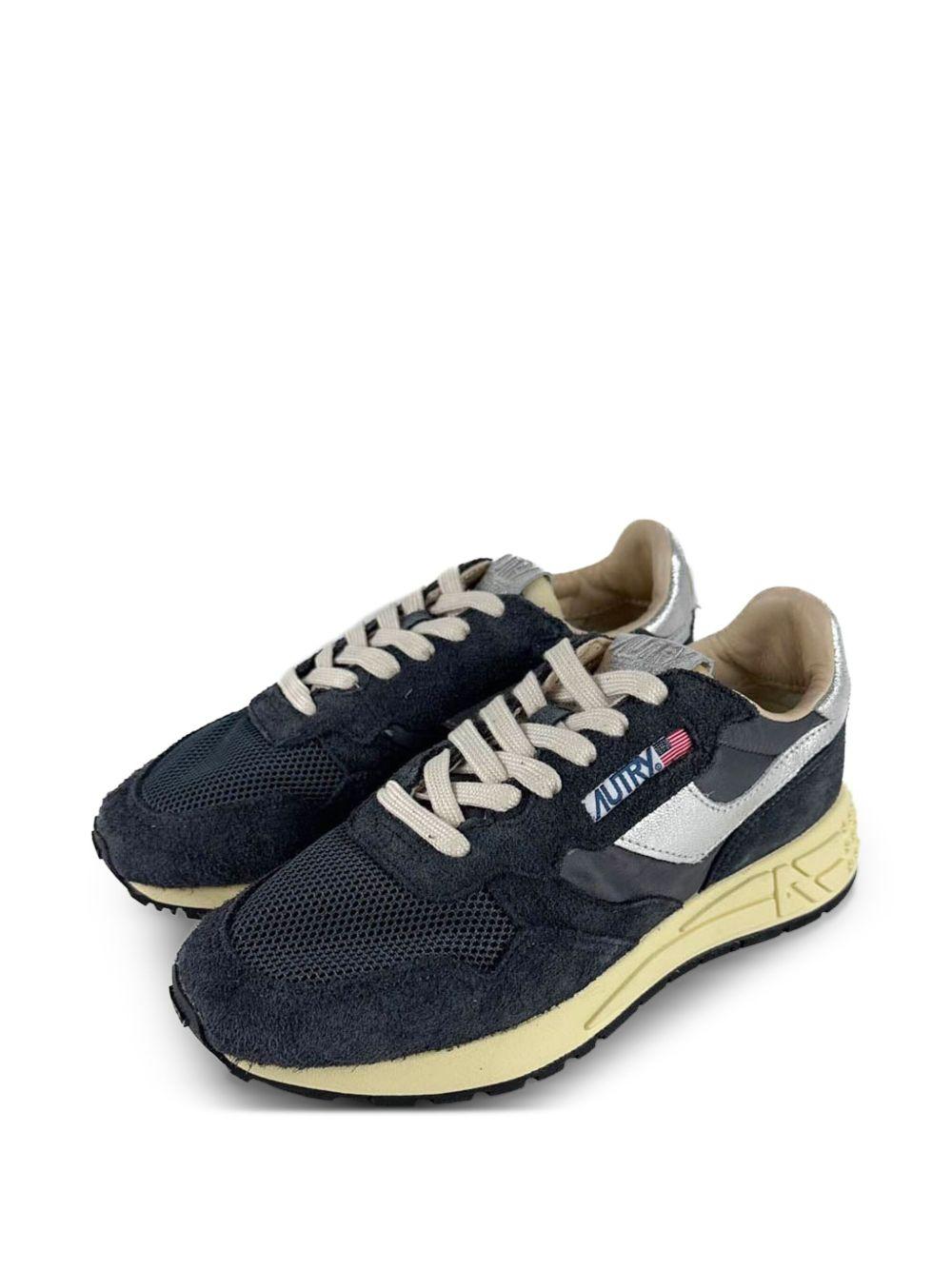 AUTRY Sneakers 'Reelwind' low in nylon e pelle scamosciata nera 