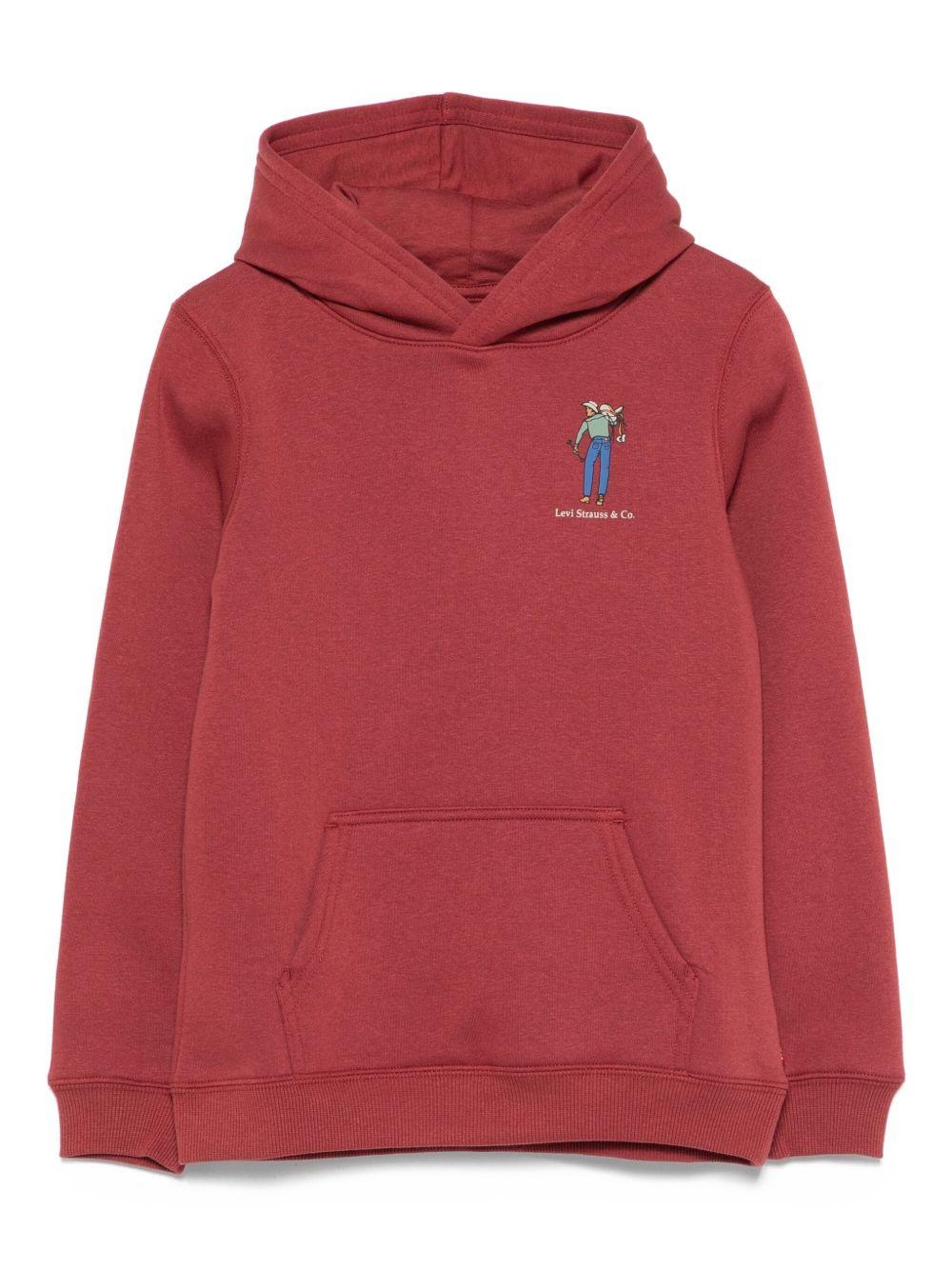 LEVIS Felpa con cappuccio e logo 