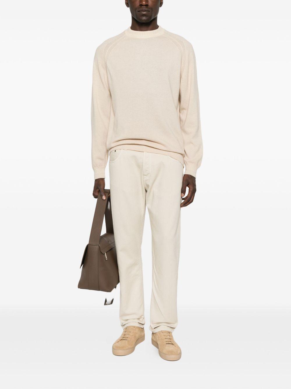 DANIELE FIESOLI Maglione girocollo beige 