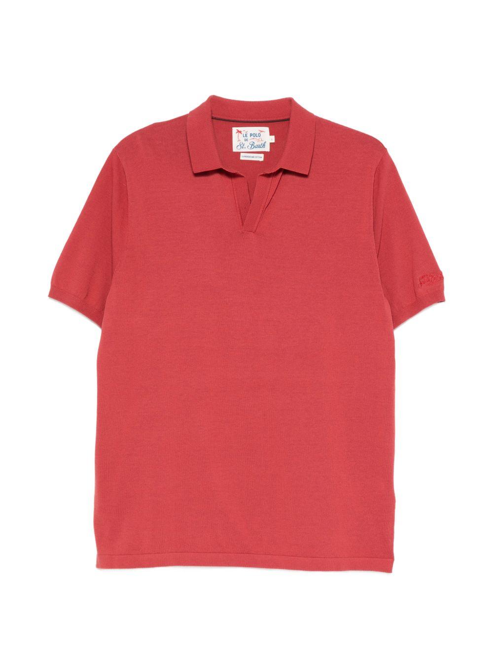 MC2 SAINT BARTH Polo Sloan in cotone rosso 