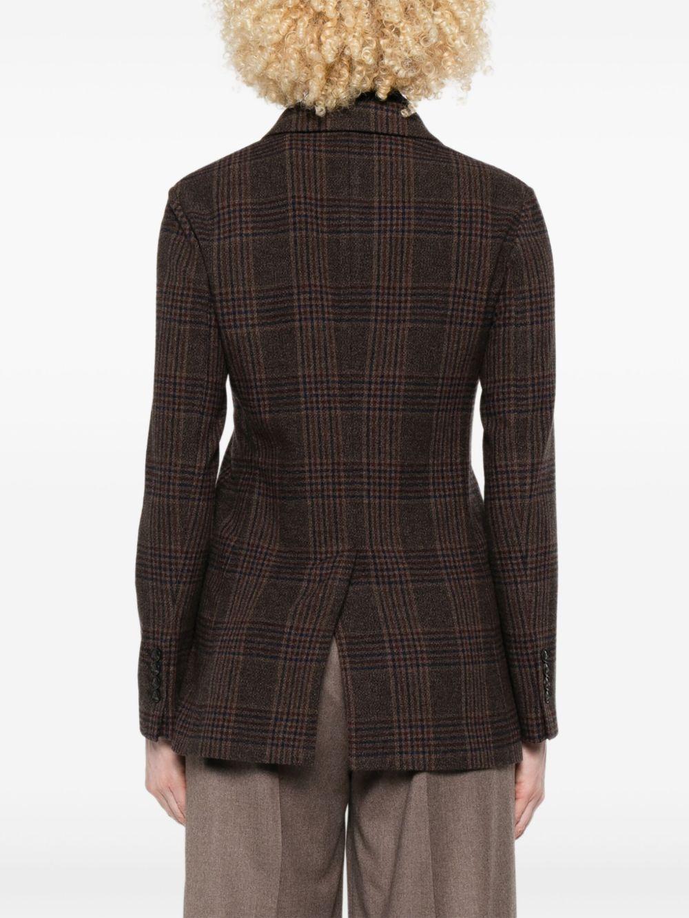 CIRCOLO 1901 Blazer marrone con motivo a quadri 