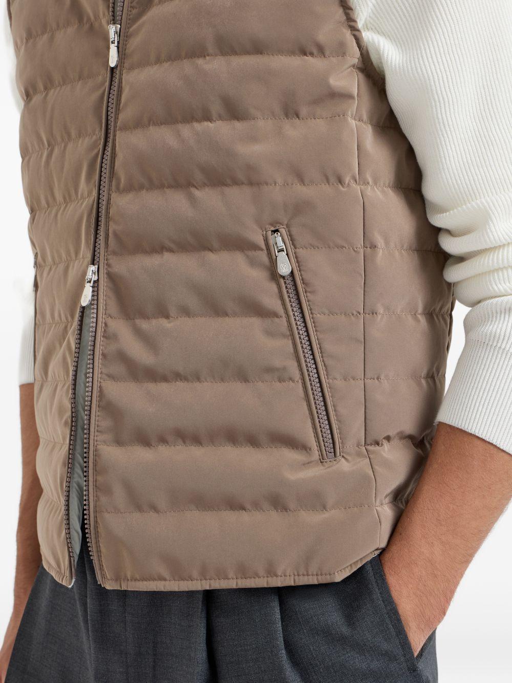 BRUNELLO CUCINELLI Gilet imbottito con zip 