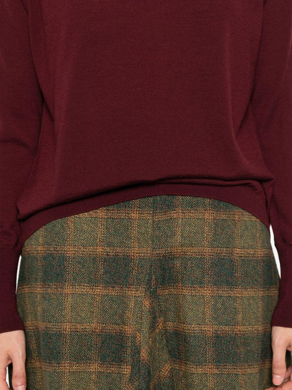 ALPHA STUDIO Maglia a collo alto bordeaux 