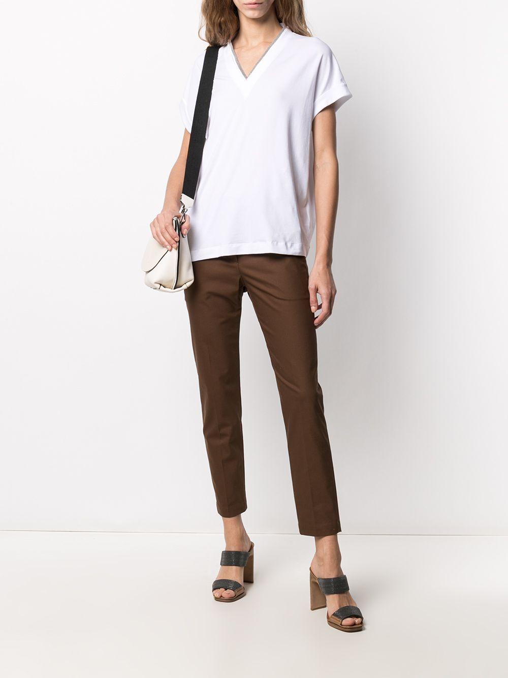 BRUNELLO CUCINELLI T-shirt con scollo a V 