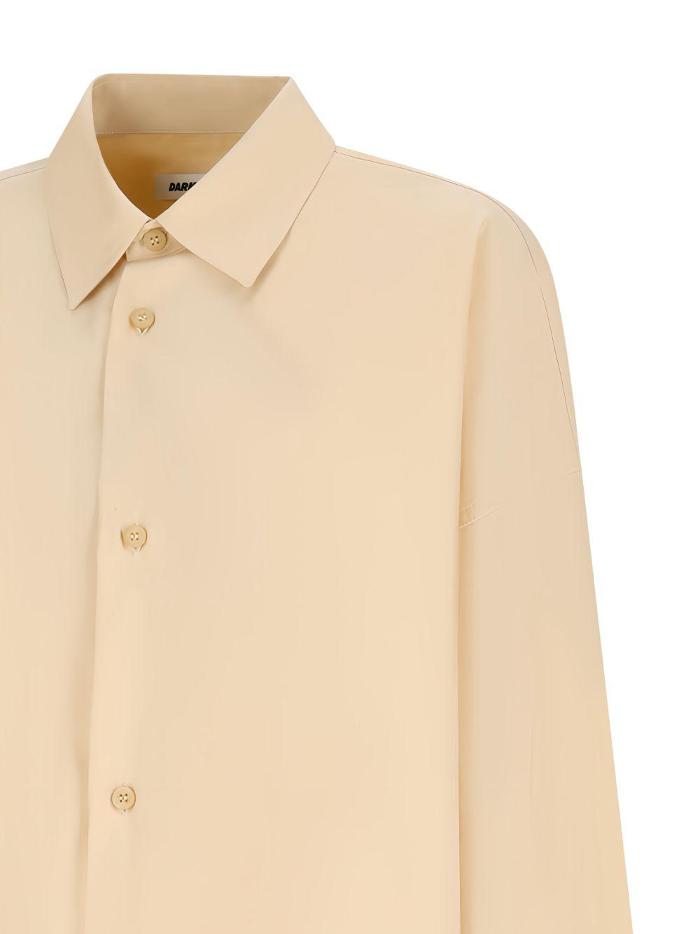 DARKPARK Camicia Carla oversize in cotone beige 